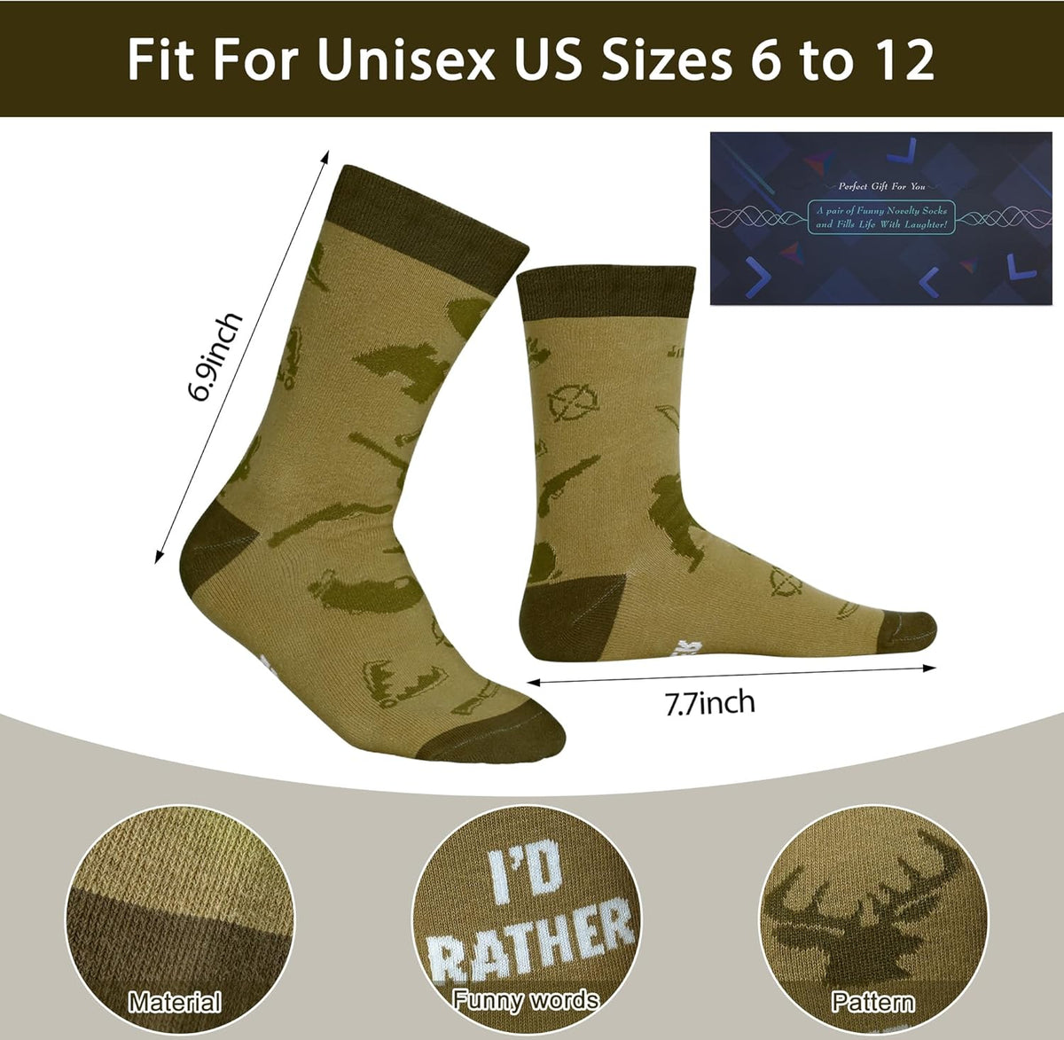 Stocking Stuffers for Men Teen Boys,Christmas Socks Gifts for Men Dad Boys