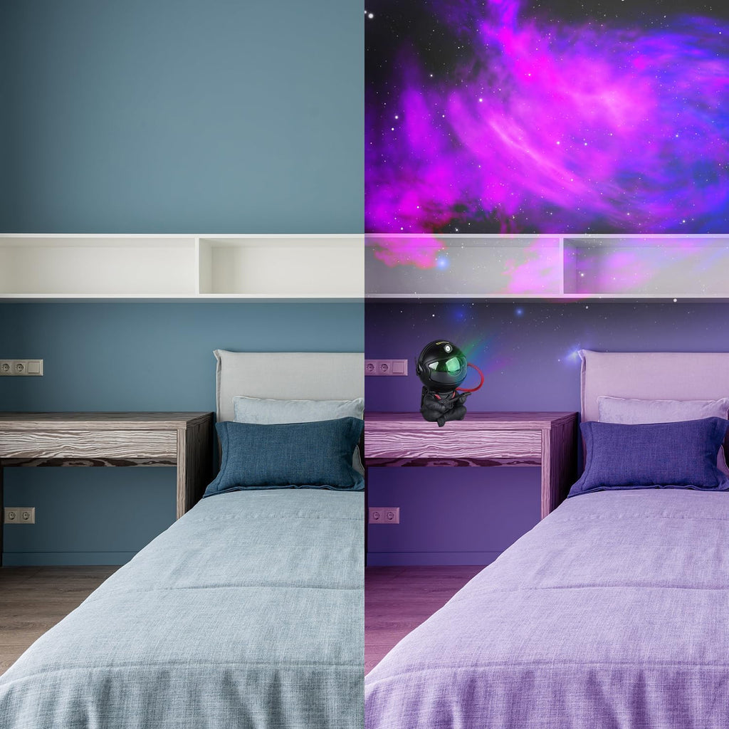Astronaut Galaxy Star Projector for Kids, Black Guitar