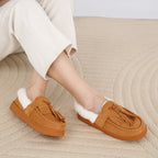 Fuzzy Memory Foam Slippers for Women Comfortable Warm House Shoes